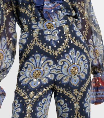 Pantaloni a gamba larga in misto seta | Etro
