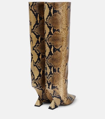 Botas Cheope de piel efecto serpiente | The Attico