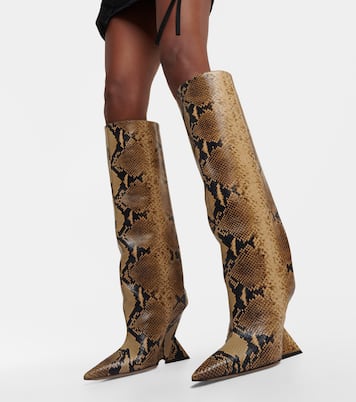 Botas Cheope de piel efecto serpiente | The Attico