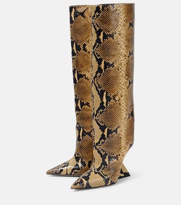 Botas Cheope de piel efecto serpiente | The Attico