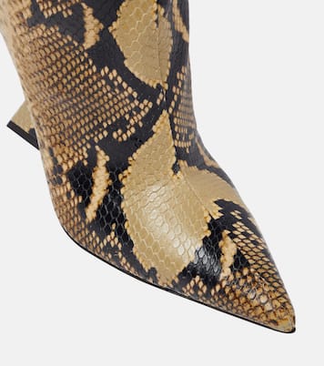 Botas Cheope de piel efecto serpiente | The Attico