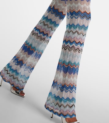 Pantalon évasé Zig Zag en crochet | Missoni Mare