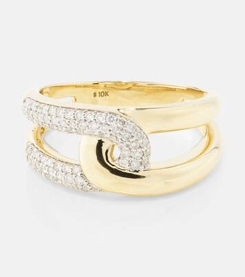 Bague en or 10 ct et diamants | Stone and Strand