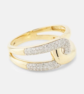 Bague en or 10 ct et diamants | Stone and Strand