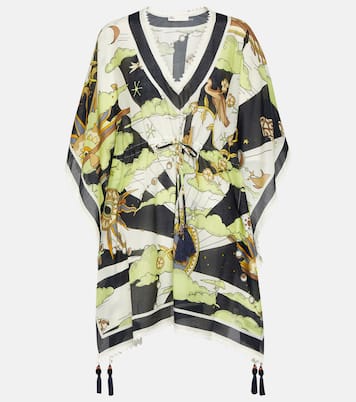 Printed cotton and silk minidress | Tory Burch