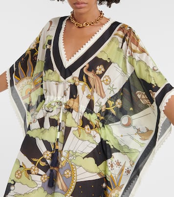 Printed cotton and silk minidress | Tory Burch