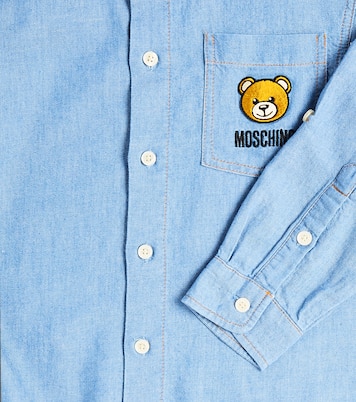 Camicia Teddy Bear in misto cotone | Moschino Kids