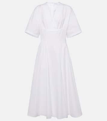 Abito midi in popeline di cotone | Alaïa