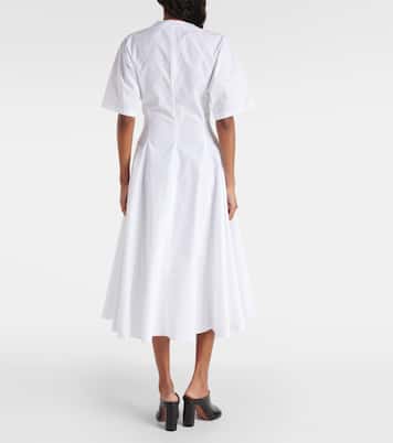 Abito midi in popeline di cotone | Alaïa