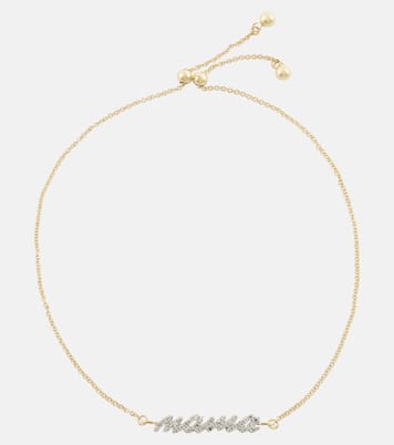 Bracelet Hey Mama en or 10 ct et diamants | Stone and Strand