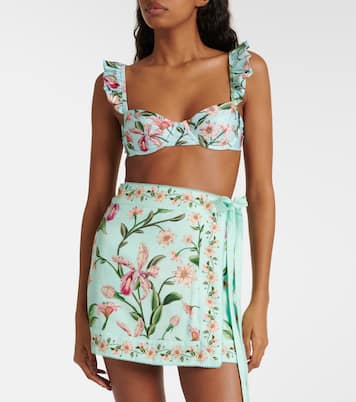 Luna Orquidea floral beach cover-up | Agua by Agua Bendita