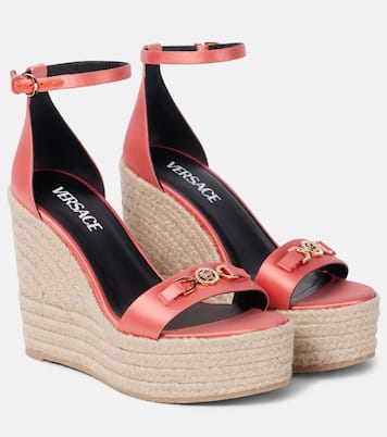 Espadrillas con zeppa Medusa ‘95 in raso | Versace