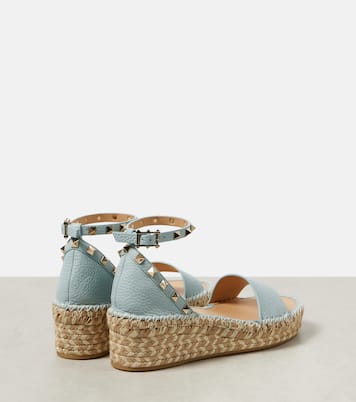 Sandalias Rockstud de piel granulada | Valentino Garavani