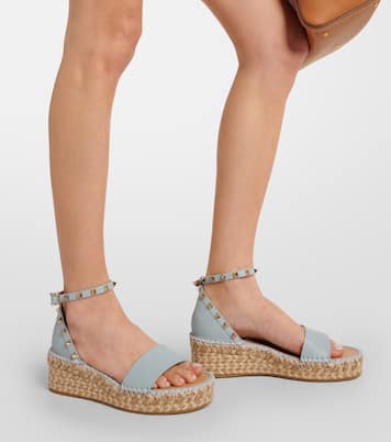 Sandalias Rockstud de piel granulada | Valentino Garavani