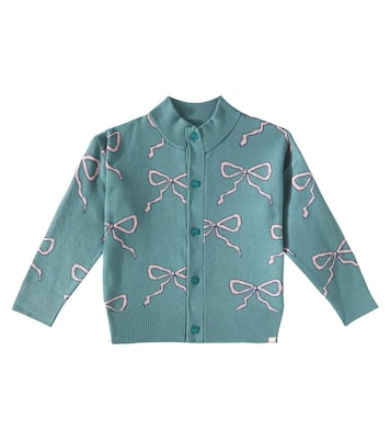 Cardigan Bow aus Baumwolle und Wolle | Tinycottons