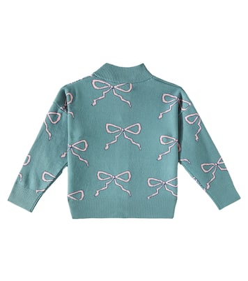Cardigan Bow aus Baumwolle und Wolle | Tinycottons