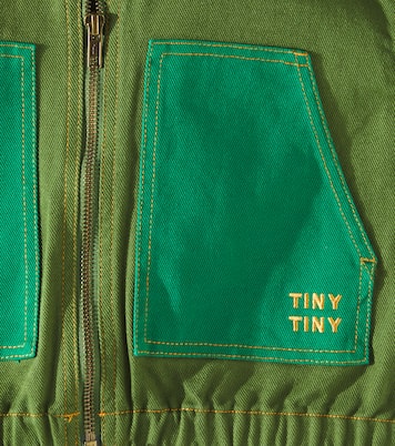 Colorblocked cotton jacket | Tinycottons