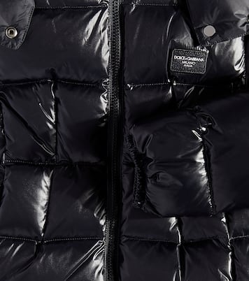 Abrigo con paneles de plumas | Dolce&Gabbana Kids