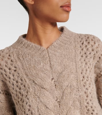 Pullover in misto cotone a trecce | Brunello Cucinelli