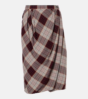 Gonna midi Drunken Drape a quadri | Vivienne Westwood