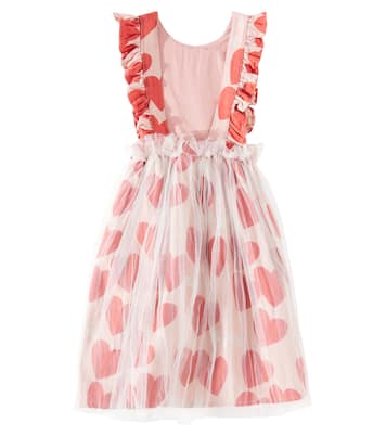 Abito Love Frill in cotone con tulle | Jellymallow