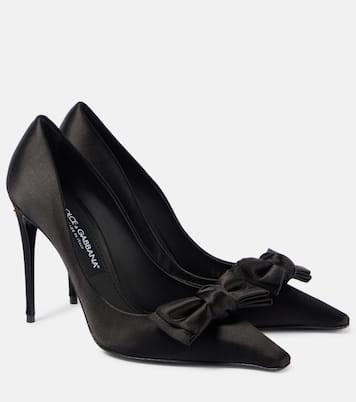Pumps in raso con fiocco | Dolce&Gabbana