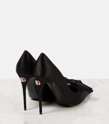 Pumps in raso con fiocco | Dolce&Gabbana