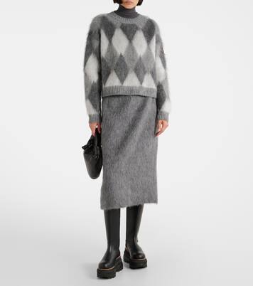 Mohair and wool-blend sweater | Moncler