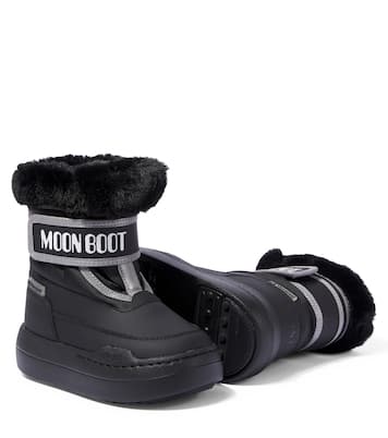 Junior Park Strap faux fur-trimmed snow boots | Moon Boot Kids