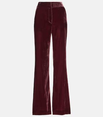 Pantalon évasé Lebone en velours | Veronica Beard