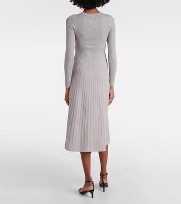 Abito midi Nami in maglia lamé | Veronica Beard