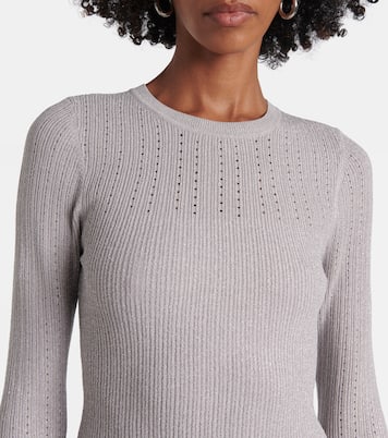 Abito midi Nami in maglia lamé | Veronica Beard