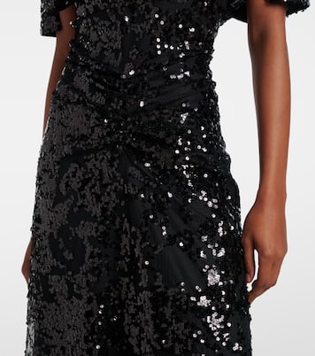 Abito lungo con paillettes | Victoria Beckham