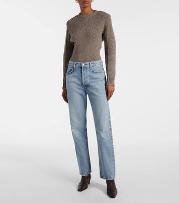 90's Pinch Waist high-rise straight jeans  | Agolde