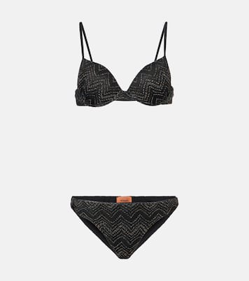 Bikini de lamé en zigzag | Missoni