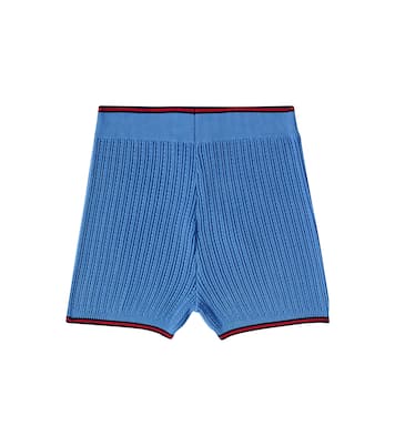 Web Stripe knitted shorts | Gucci Kids