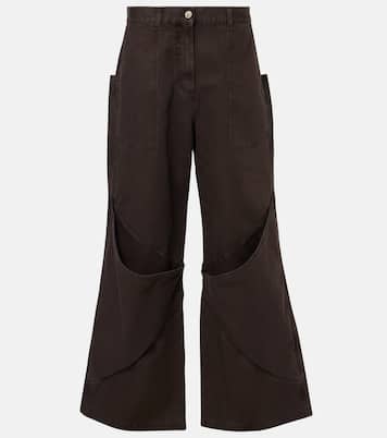 Jeans a gamba larga e vita alta | The Attico