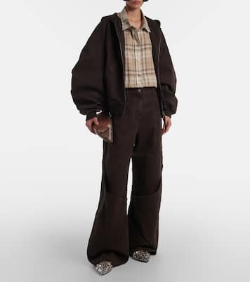Jeans a gamba larga e vita alta | The Attico