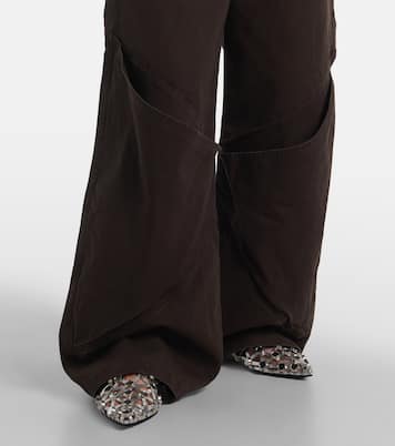 Jeans a gamba larga e vita alta | The Attico