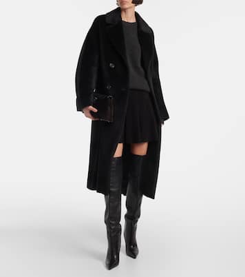 Mila pleated suede miniskirt | Stouls