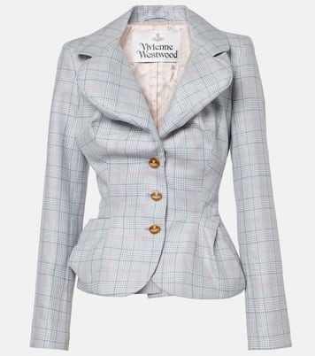 Blazer in tartan di lana e lino | Vivienne Westwood