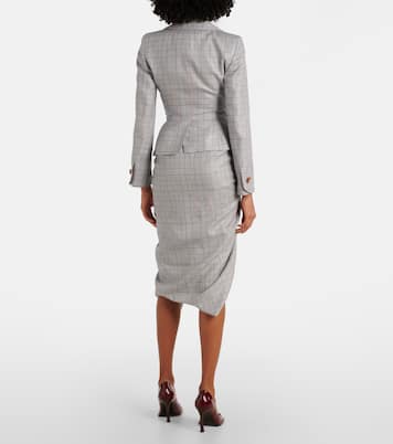 Blazer in tartan di lana e lino | Vivienne Westwood
