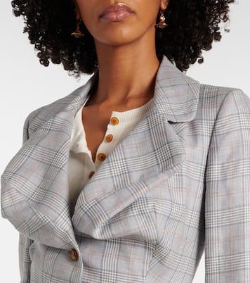Blazer in tartan di lana e lino | Vivienne Westwood
