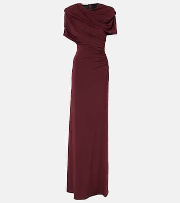 Draped open-back satin gown | Stella McCartney