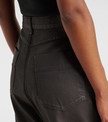 Pantaloni a gamba larga in cotone a vita alta | Lemaire