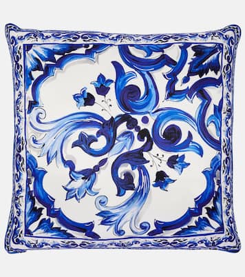 Medium printed silk twill cushion | Dolce&Gabbana Casa