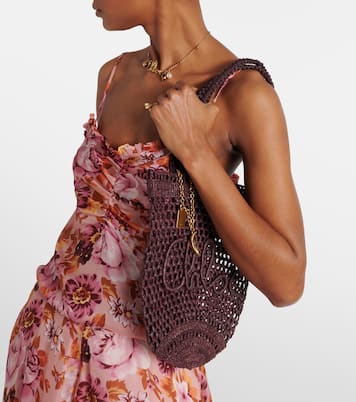 Summer Banana Small raffia tote bag | Chloé