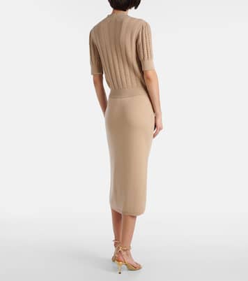 Pointelle cotton and cashmere cardigan | Alessandra Rich