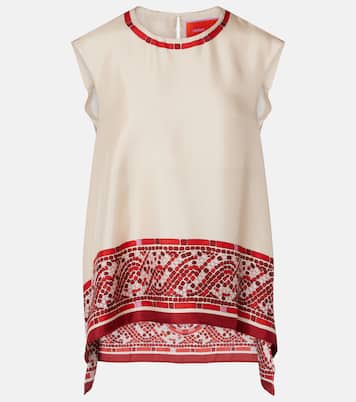 San Carlo printed silk twill top | La DoubleJ