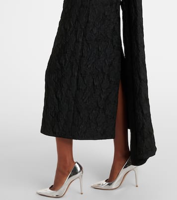 Robe longue brodée en jacquard | Erdem